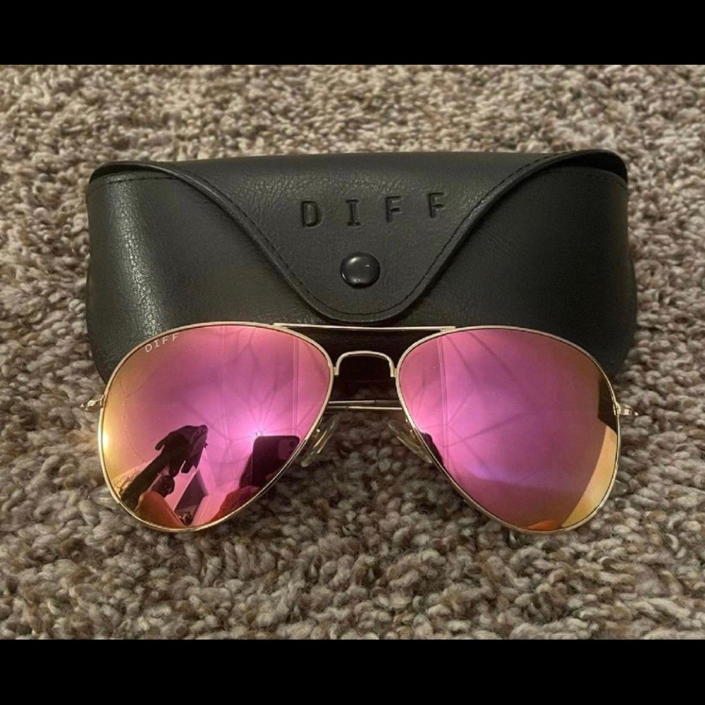 diff aviator sunglasses